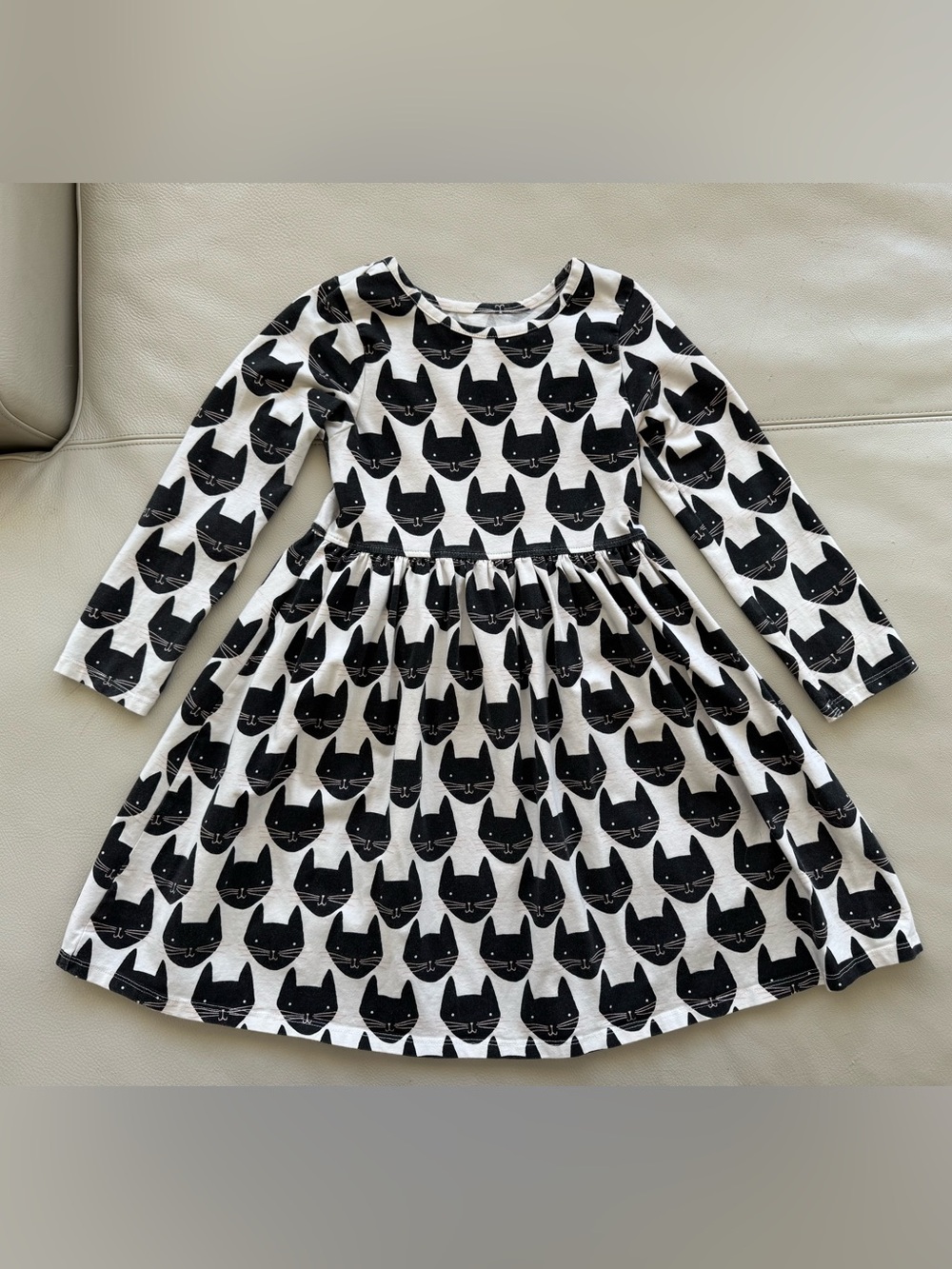 PINK CHICKEN Halloween Back Cats Organic Cotton Steph Dress Size 6
